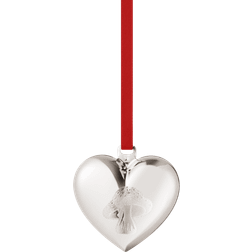 Georg Jensen Heart Silver Christmas Tree Ornament 5.4cm