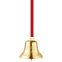 Georg Jensen Christmas Bell 2021 Gold Julpynt 5.4cm