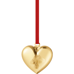 Georg Jensen Heart Gold Christmas Tree Ornament 5.4cm