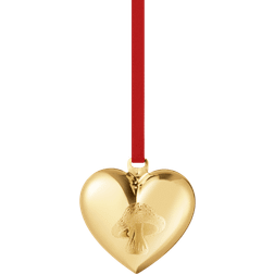 Georg Jensen Heart Gold Julgranspynt 5.4cm