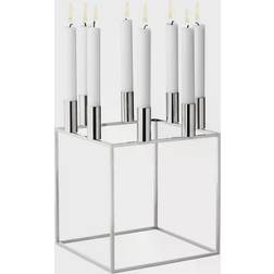 Audo Copenhagen Kubus Nickel Kerzenhalter 29cm