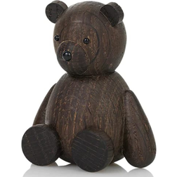 Lucie Kaas Teddy Bear Smoked Oak Dekorationsfigur 9cm