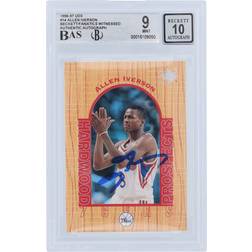 Upper Deck Allen Iverson Philadelphia 76ers Autographed 1996-97 UD3 Hardwood Prospects #14 Beckett Fanatics Witnessed Authenticated 9/10 Rookie Card