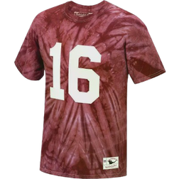 Mitchell & Ness Men's Joe Montana Scarlet San Francisco 49Ers Tie-Dye Retired Player Name and Number T-shirt