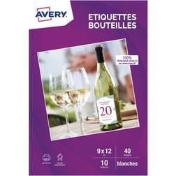 Avery A4 Labels for Bottles 9x12cm 40pcs