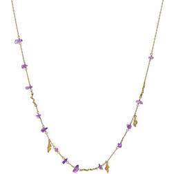 Maanesten Azzura Necklace - Gold/Amethyst
