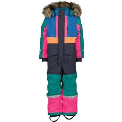 Didriksons Björnen Multi Kid's Coverall - Multi Colour Green (505064-B04)