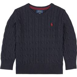 Ralph Lauren Jersey de niño de algodón en azul marino