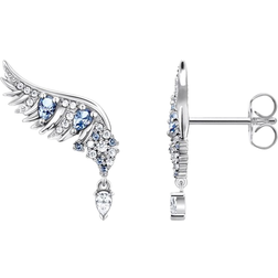 Thomas Sabo Phoenix Wing Studs Earrings - Silver/Blue/Transparent