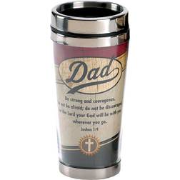 Dad Be Strong And Courageous Taza de viaje 47.3cl