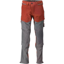 Mascot 22279-605 kneepad Pockets Trousers - Autumn Red/Stone Grey