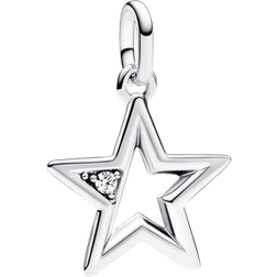 Pandora ME Sparkling Star Locket Charm - Silver/Transparent