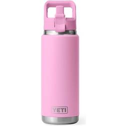 Yeti Rambler Straw Cap Power Pink Water Bottle 26fl oz