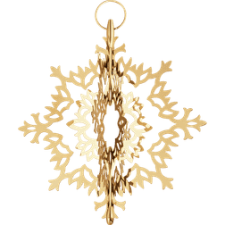 Georg Jensen Top Star Ice Flower Gold Christmas Tree Ornament 25.8cm