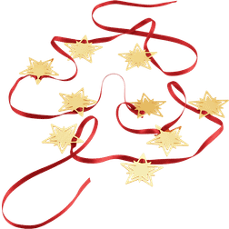 Georg Jensen Classic Christmas Star Garland Gold Juletræspynt