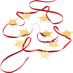 Georg Jensen Classic Christmas Star Garland Gold Julgranspynt