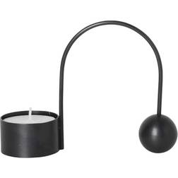 Ferm Living Balance Black Candle Holder 9cm