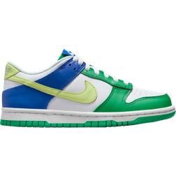 Nike Dunk Low GS - White/Stadium Green/Game Royal/Light Lemon Twist