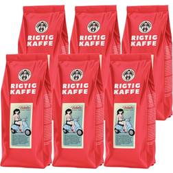 Rigtig Kaffe Fabiola Hele Kaffebønner 500g 6pack