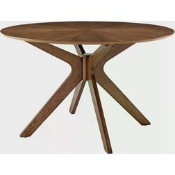 modway Crossroads Brown Dining Table 47"