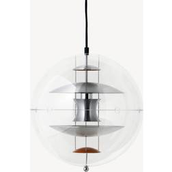 Verner Panton VP Globe Brushed Aluminum Pendellampa ∅ 40cm