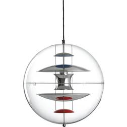 Verner Panton VP Globe Red/Blue Lampada a Sospensione 40cm