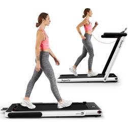 Goplus 2 in 1 Folding Under Desk Electric Treadmill