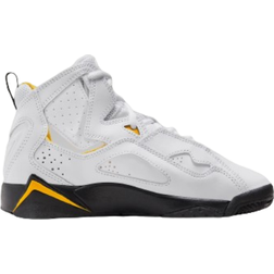 Jordan Big Kid's True Flight PS - White/Yellow Ochre/Black