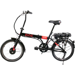 Zinc Folding Electric Eco Bike - Black/Red Unisex