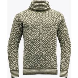 Devold Svalbard High Neck Sweater - Olive