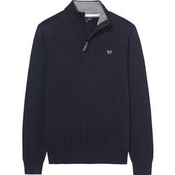 Crew Clothing Classic Half Zip Jumper - Navy