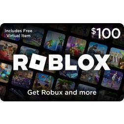 Roblox Digital Gift Card 100 USD + Includes Free Virtual Item