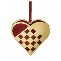 Nordahl Andersen Christmas Heart Gold Juletræspynt 10cm