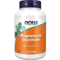 NOW Foods Magnesium Glycinate 200mg Vegan 180 Stk.