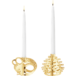 Georg Jensen 2023 Taper Gold Lysestage 5.9cm 2stk
