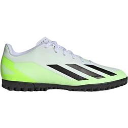 Adidas X Crazyfast.4 Turf - Cloud White/Core Black/Lucid Lemon F23