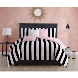 Juicy Couture Cabana Stripe Black/White Bedspread Black, White (228.6x228.6)