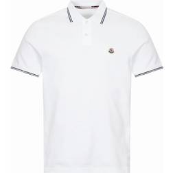 Moncler Logo Patch Polo Shirt - Optical White