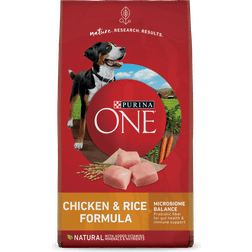 Purina ONE One Chicken & Rice Formula Dry Dog Food 18.1kg