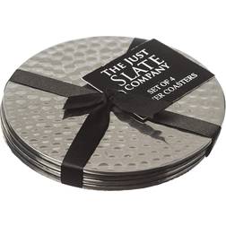 Just Slate Flat Hammered Glasunderlägg 10cm 4st