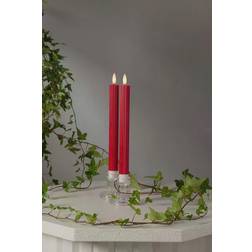 Star Trading Antique Flamme Red LED Candle 25cm 2pcs