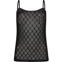 Hype The Detail Singlet Mesh Top - Black