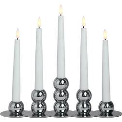 Watt & Veke Lykke Combinable Chrome Candle Holder 11"