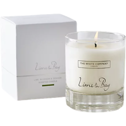 The White Company Lime & Bay Signature White Scented Candle 140g