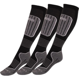 Accezzi Merino 20 Ski Socks 3-pack - Black