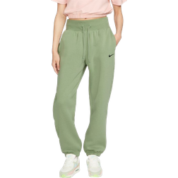 Nike Women's Phoenix Fleece High Waisted Oversized Sweatpants - Oil Green/Black