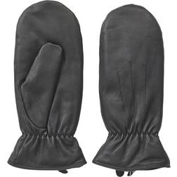 Pieces Nellie Leather Mittens - Black