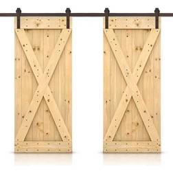 Calhome X SWD11-AB-96(2)+DR-DIY-X44UNF(2)+CNNT-AB Sliding Door L, R (x84")