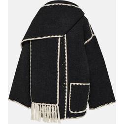 Toteme Embroidered wool-blend scarf jacket