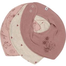 Pippi Bandana Bib 3-pack Burlwood